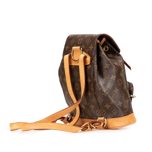 LOUIS VUITTON Authentic Brown Monogram Leather Backpack main image 6